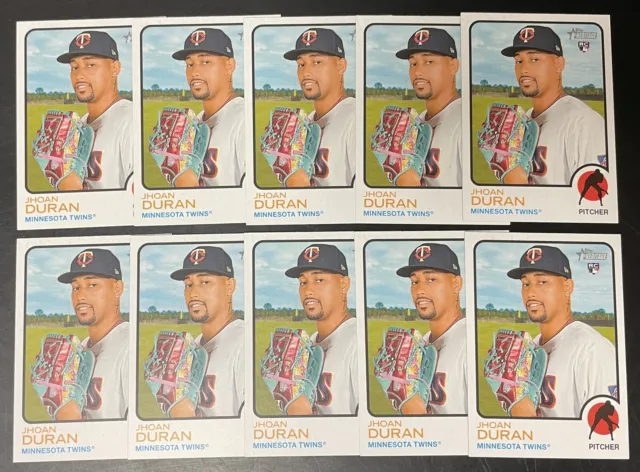 Jhoan Duran 2022 Topps Heritage High Number Rookie Card RC #693 Minnesota  Twins