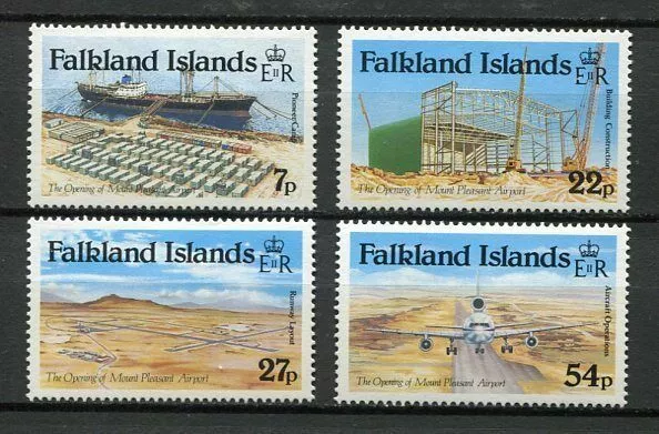 39346 Falkland Isl. 1985 MNH Mount Pleasant Airport 4v