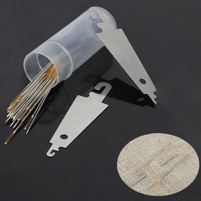 Agujas Suministros Enhebrador Metal Duradero Accesorios Costura Bordado Artesanía