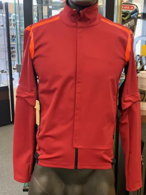 Castelli Mens Rosso Corsa Perfetto Jacket Size L