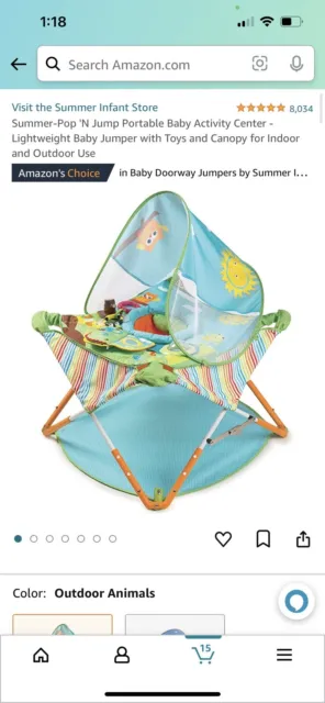 Summer Infant Pop N' Jump 13410A Portable Activity Center