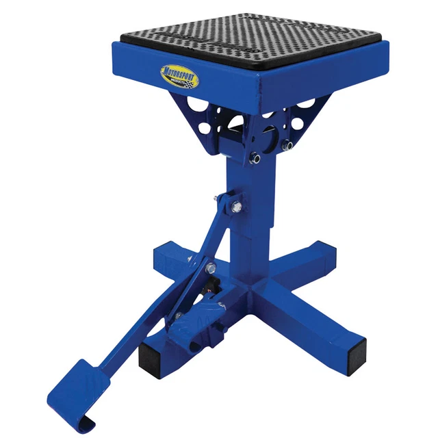 Motorsport Products P-12 Adjustable Lift Stand Blue Motorcycle Dirt Bike MX