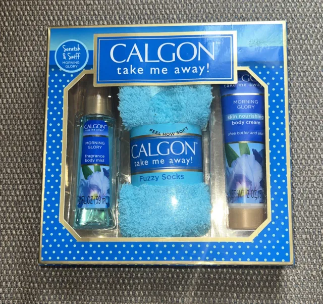 Calgon Take Me Away -Morning Glory 3 Piece Gift Set - New