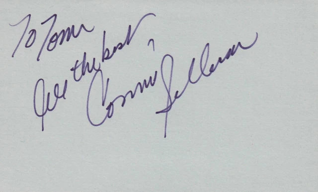 Connie Sellecca  Actress 1984 TV Movie Autographed Signed Index Card
