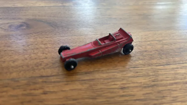 Vintage Tootsie Toy Red WEDGE DRAGSTER DieCast Steel Race Car Drag 1960s