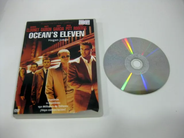 OCEAN'S ELEVEN DVD George Clooney Matt Damon Andy Garcia Brad Pitt Julia Roberts