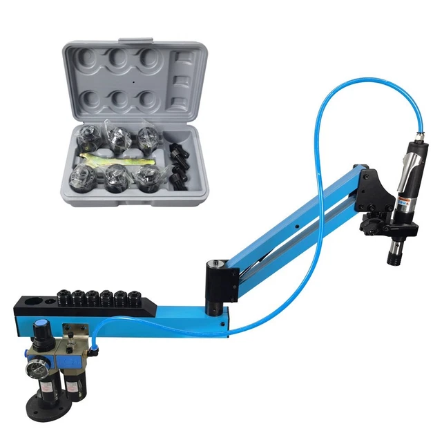 360°Universal Pneumatic Tapping Machine M3-M12 Vertical Flexible Arm GT12 400RPM