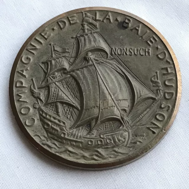Canada 1970 ‘Nonsuch Vessel’ Hudson Bay Bronze Commemorative Medal (High Grade)