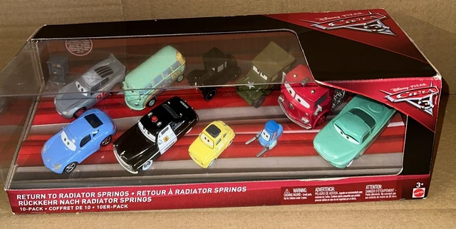 DISNEY PIXAR CARS Return To Radiator Springs 10 Pack Red Primer Diecast ...