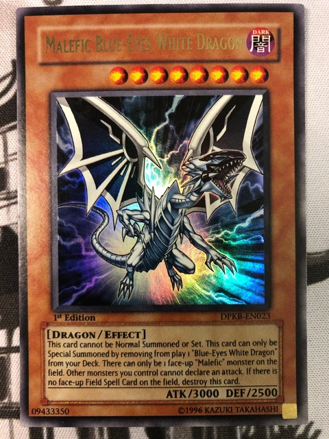 Yugioh: Malefic Blue-Eyes White Dragon DPKB-EN023 Ultra Rare 1st Ed - Light Play