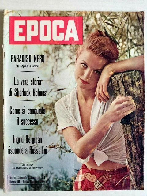 Epoca 1959 N°464 Lee Remick+Jayne Mansfield+Walt Disney+Josephine Baker