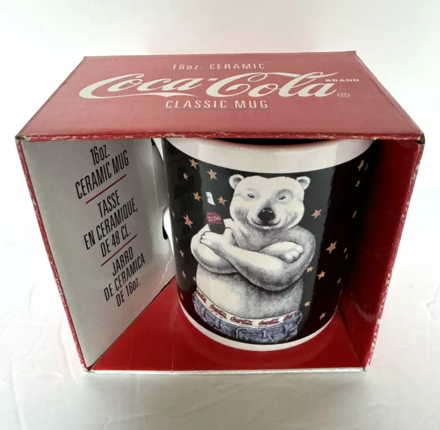 Vintage Coca Cola Polar Bear Coffee Cup/Mug By Gibson 1996 Coke Collectible Mug