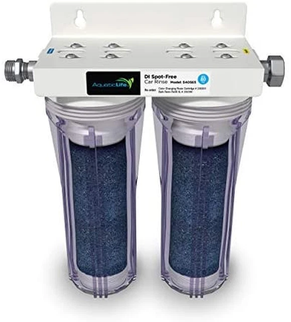 Unidad de enjuague de automóvil sin manchas desionizado AQUATICLIFE - desionizador de agua premium para Ca