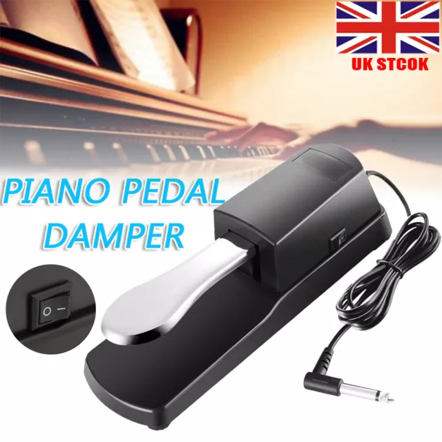 Sustain Pedal for Keyboards Digital Pianos Casio Yamaha Footswitch Damper