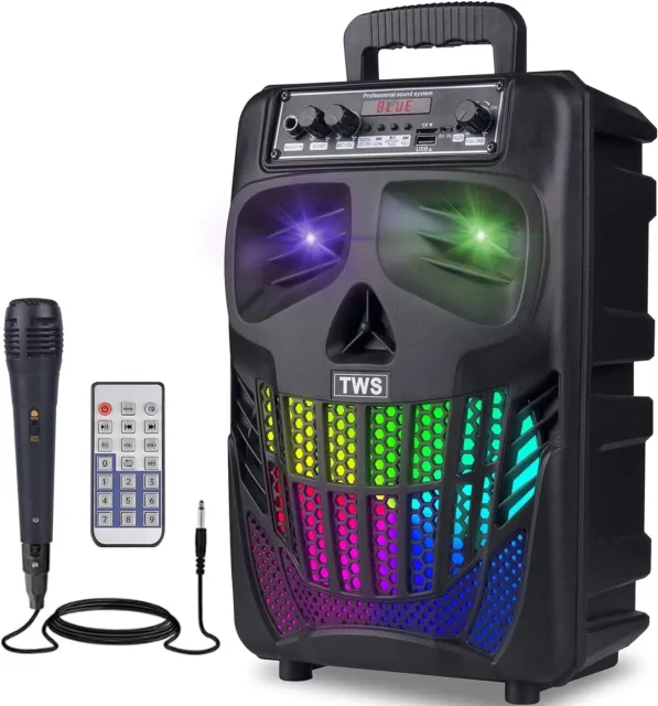 Bocinas Bluetooth Grandes Para Fiestas con micrófono Para Karaoke Fiestas