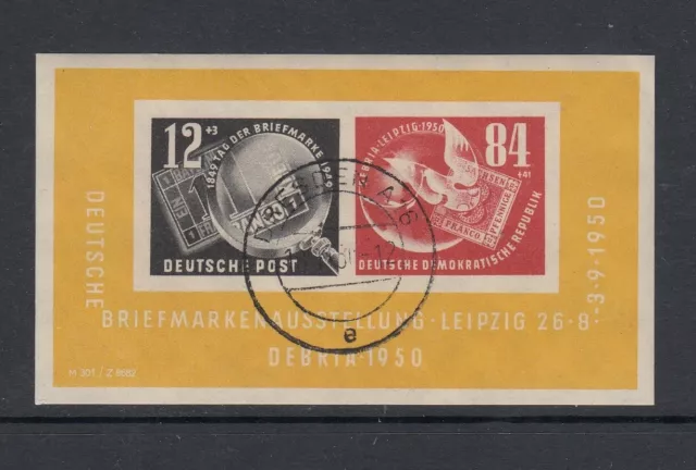 DDR Michel-Nr. Block 7 gestempelt Dresden + Gummierung - DEBRIA - Mi. 170.-