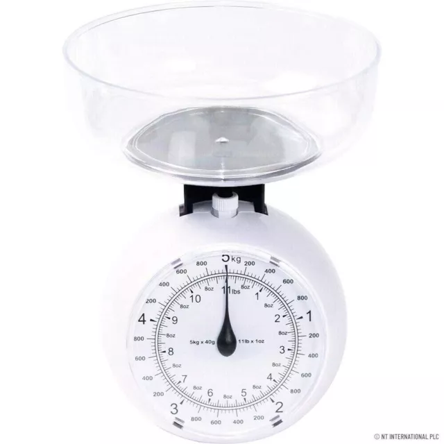 5Kg Kitchen Scale Weighing Cooking Food Weight Round Mechanical Kitchen Baking