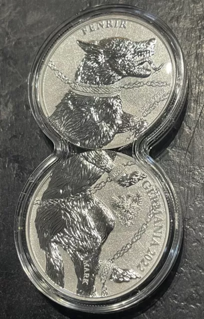 FENRIR GERMANIA BEASTS 2022 5 Mark 2 X 1 oz Silver Round with Dual Capsule