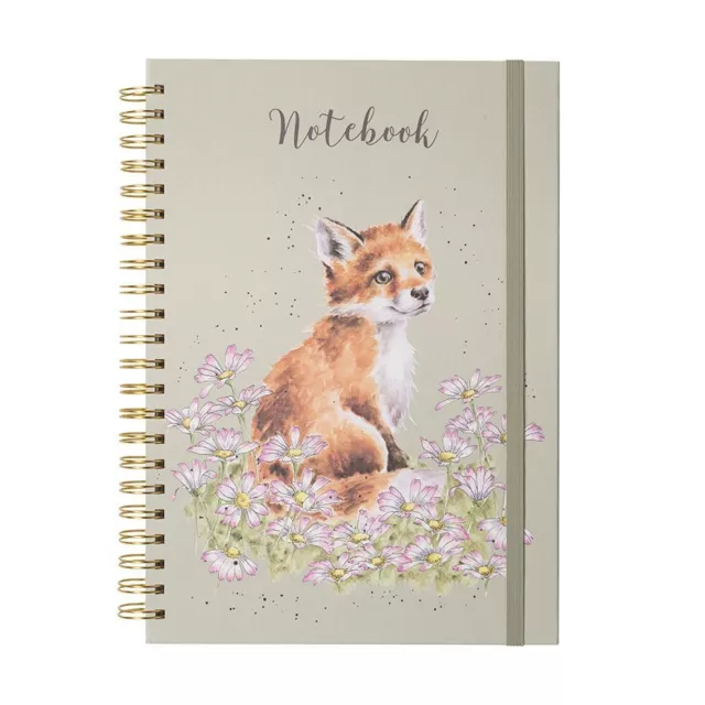 Wrendale Designs A4 Spiral Bound Fox Notebook - Make My Daisy Note Book