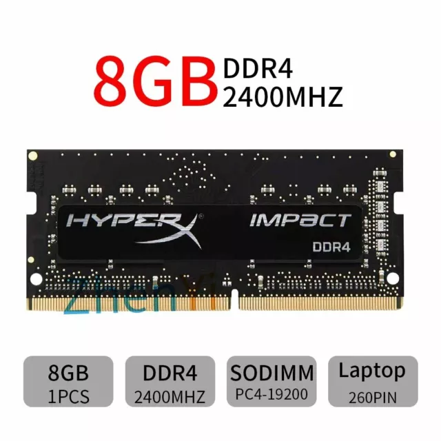 8GB 4GB DDR4 2400MHz PC4-19200 260Pin SODIMM Laptop Memory RAM HyperX Impact BT