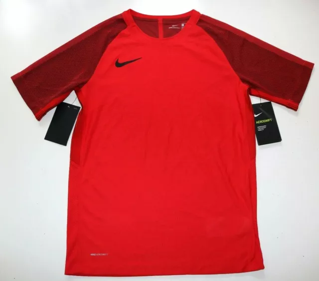 Top Allenamento Nike Aeroswift Strike Calcio Rosso 859650-657 Bambini Ragazzi L