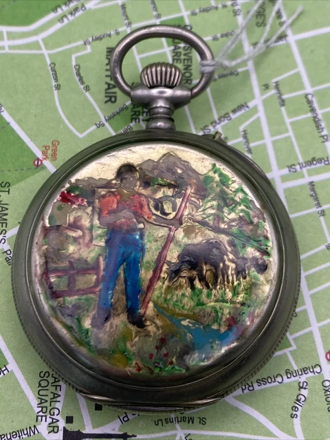 Pendentif Groupe Sanguin En Argent 800 - Émail Vintage Années 70 - Fabriqué En Italie