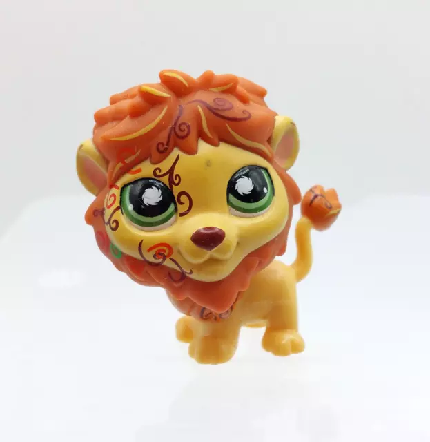 Figurine LPS 944 lion Littlest petshop HASBRO postcard tatoo 2008