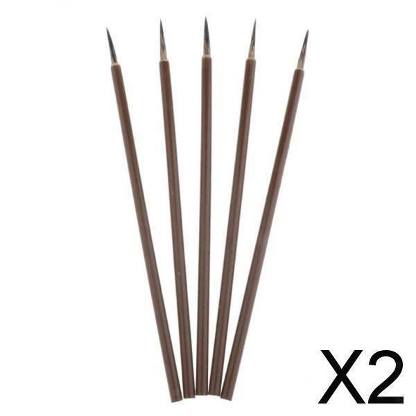 2X 5 Pezzi Pennelli per pittura a matita per pittura a olio Acquerello Arylic L