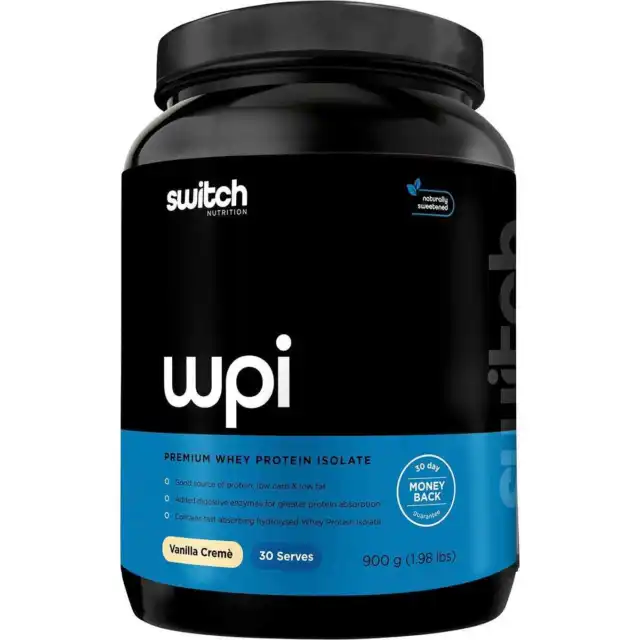 Switch Nutrition WPI Premium Whey Protein Isolate - Vanilla 900g