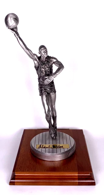 L.A. Lakers Kareem Abdul-Jabbar Hand Signed/Autographed Pewter Gartlan Figurine L.A. Lakers Kareem Abdul-Jabbar Hand Signed/Autographed Pewter Gartlan Figurine