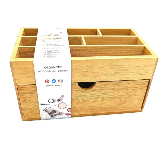 Zeller 25386 Organizer Schubfach Bambus ca. 25,4 x 12,5 x 15 cm Ordnungsbox