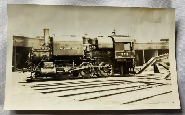 Vintage Photograph From 1935 Locomotive Train 578 Los Angeles Shops B&W