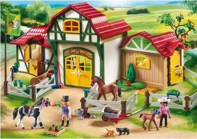 Playmobil Country 6926 Grande Maneggio con Tinker, Trakehner e Puledro 2