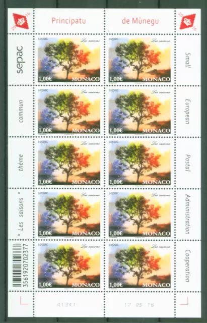 Monaco 2016 - SEPAC Jahreszeiten Seasons Saisons Stagioni Baum - Nr. 3302 KB **