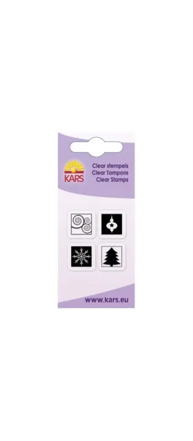 cArt-Us Clear Stempel 4 Weihnachtsmotive 5X6cm
