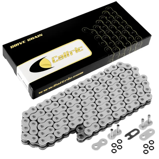 525 X 120 Links Motorcycle Atv White O-Ring Drive Chain 525-Pitch 120-Links