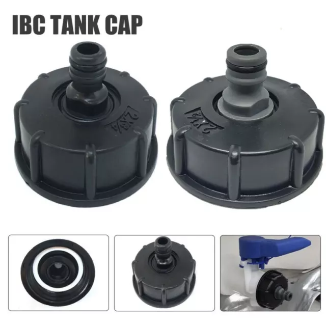 Buse de vidange IBC, buses de Drain 2pcs, bec de vidange de réservoir d'eau en plastique, buse d