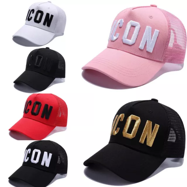 Icon trucker cap adults unisex adjustable baseball snapback hats by King Ice