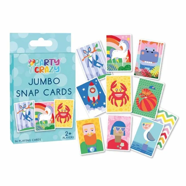 Jumbo Snap Cards Kids Children Playing Card Game Pack Of 36 Cards 85 x 123mm