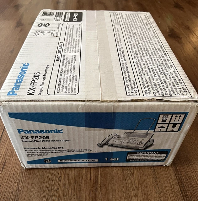 NIB Panasonic KX-FP205 Fax Machine And Copier W Corded Phone System-SEALED