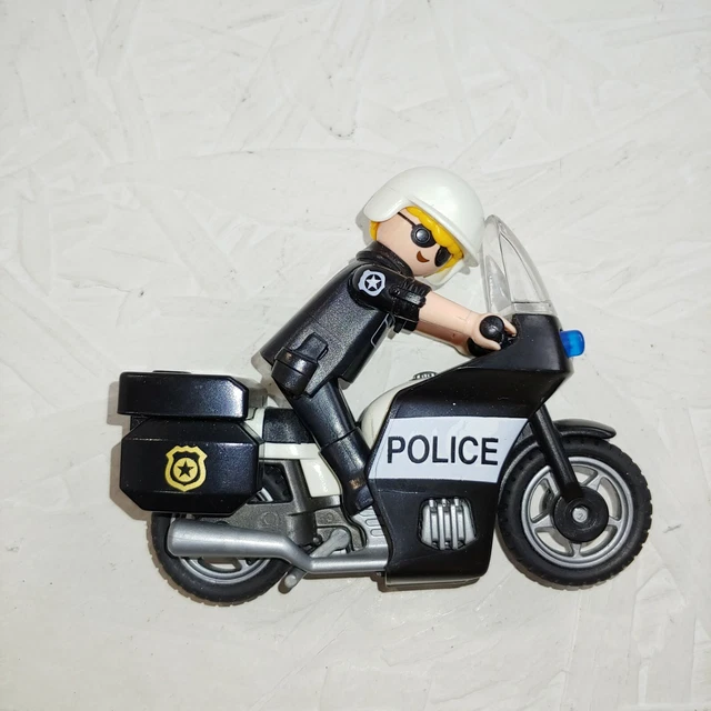 playmobil police motorbike