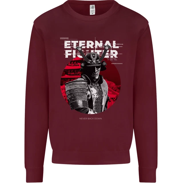Felpa Maglione Samurai Fighter Skull MMA Arti Marziali Miste 6