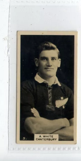 (Jd1455-100)  Wills Nz,New Zealand Footballers,A.white,1927,#5