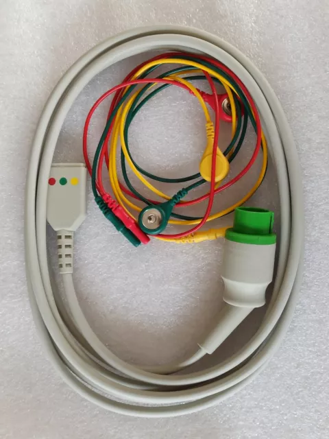 D-1398-IH EKG Kabel Stammkabel  3-adrig / HME LP10