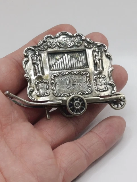 Pendentif Ancien - Palais De Westminster Miniature En Argent Massif - Occasion