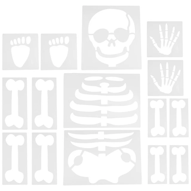 15 Sheets Schädel-Vorlage Scrapbooking-Halloween-Schablone Sammelalbum Produkt