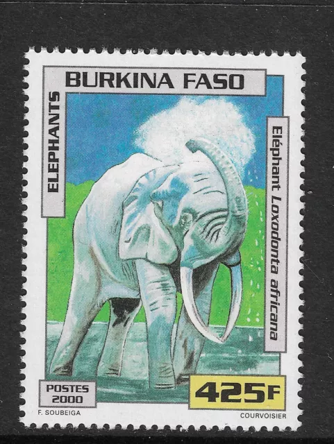 Burkina Faso 2000 Mi.No. 1771 ANIMALS Elefants ELEPHANTS 1v MNH** 15,00 €