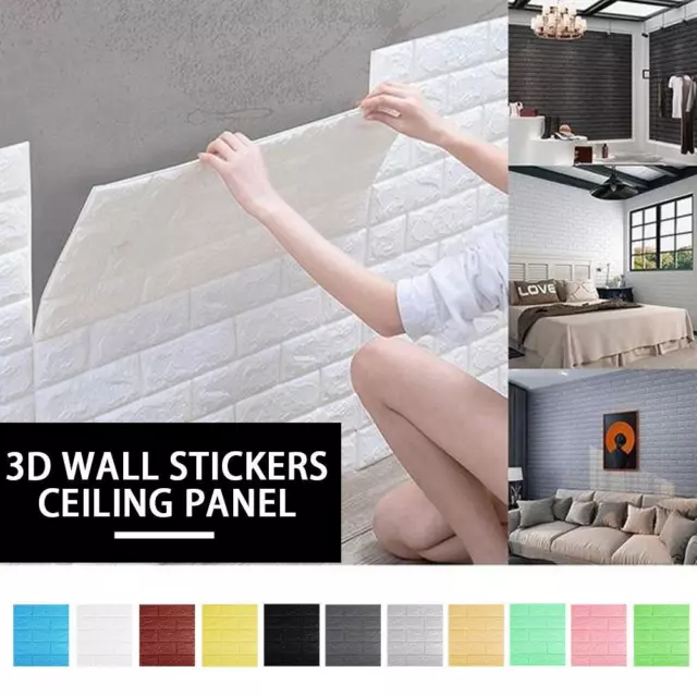 Pegatinas de pared de ladrillo 3D hágalo usted mismo espuma autoadhesiva papel tapiz de cubierta impermeable;