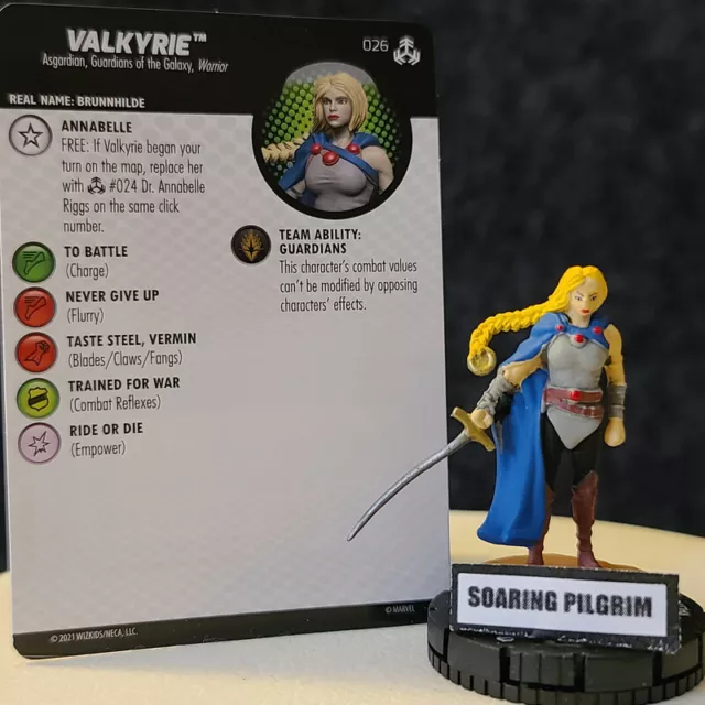 VALKYRIE - 026 UNCOMMON War of the Realms Marvel Heroclix #26