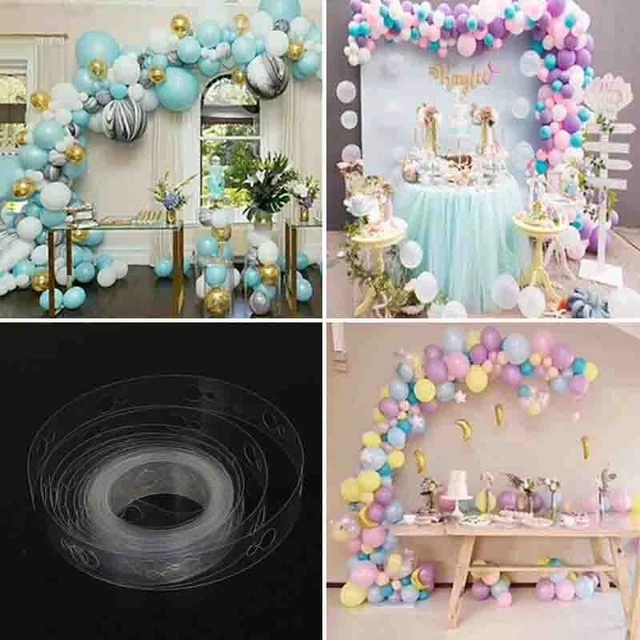 Cadena de globo 15 m marco de arco conector de plástico boda eventos conjunto